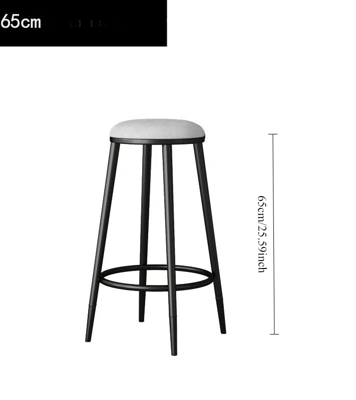 Home Bar Modern Stool Simple Tall Bar Nordic Wine Bar Chair Chair Gold Light Luxury Height Wrought Iron Back Chair