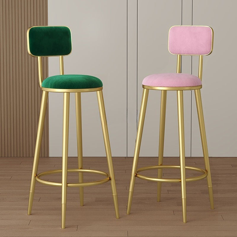 Home Bar Modern Stool Simple Tall Bar Nordic Wine Bar Chair Chair Gold Light Luxury Height Wrought Iron Back Chair