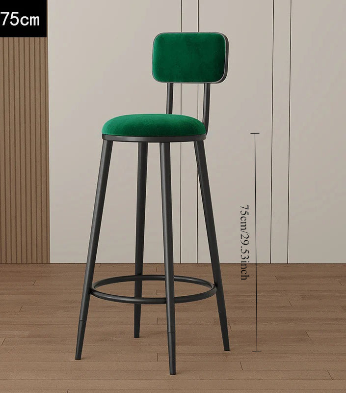 Home Bar Modern Stool Simple Tall Bar Nordic Wine Bar Chair Chair Gold Light Luxury Height Wrought Iron Back Chair