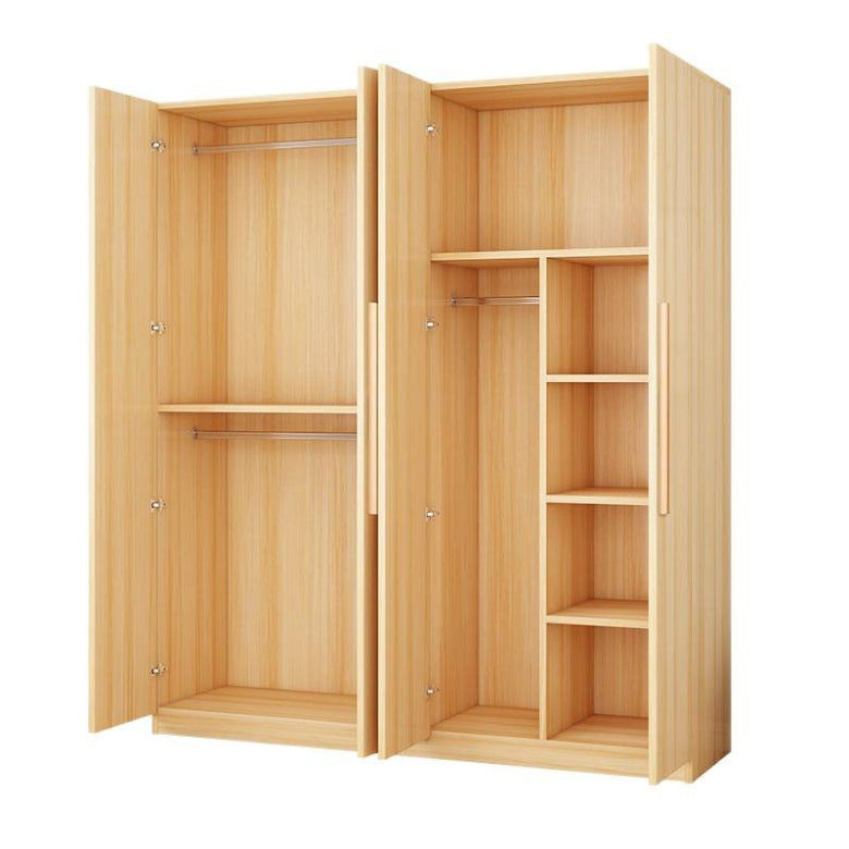 Wardrobe household bedroom rental room simple assembly e****mical granular plate small apartment storage cabinet wardrobe