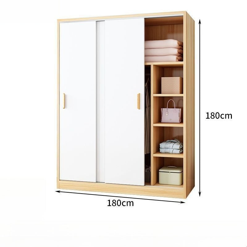 Wardrobe Home Bedroom Simple Wardrobe Strong and Durable Rental Room Clothes Cabinet Small Unit Children's Cabinet Wardrobe
