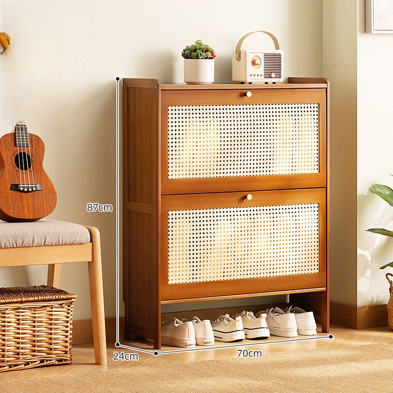 Door shoe cabinet High vertical entry cabinet Integrated household entrance cabinet Narrow cabinet for corridor outside the door Ultra-thin shoe rack