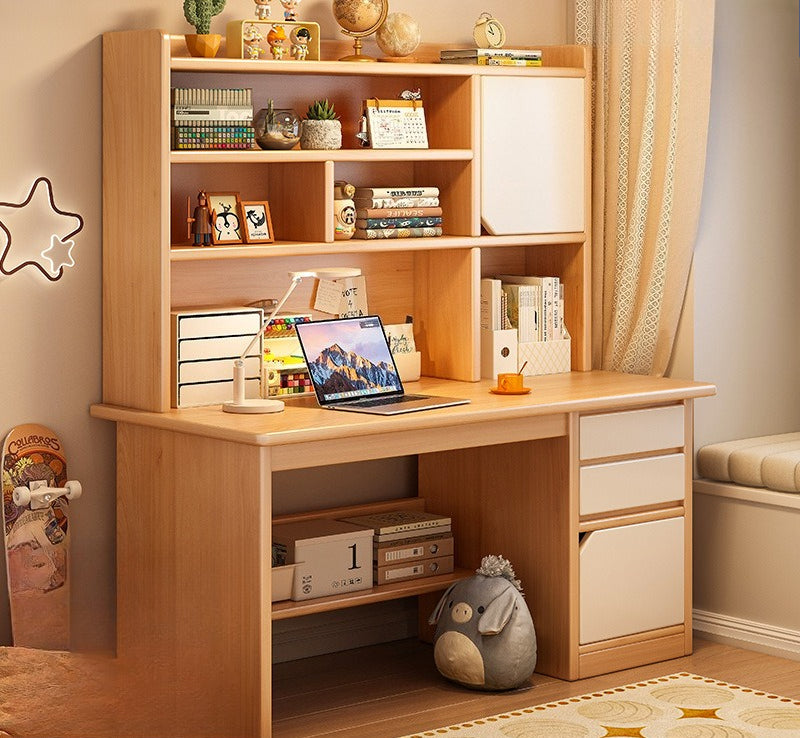 Desk bookshelf integrated computer desk desktop home student study desk and chair combination simple bedroom office writing desk