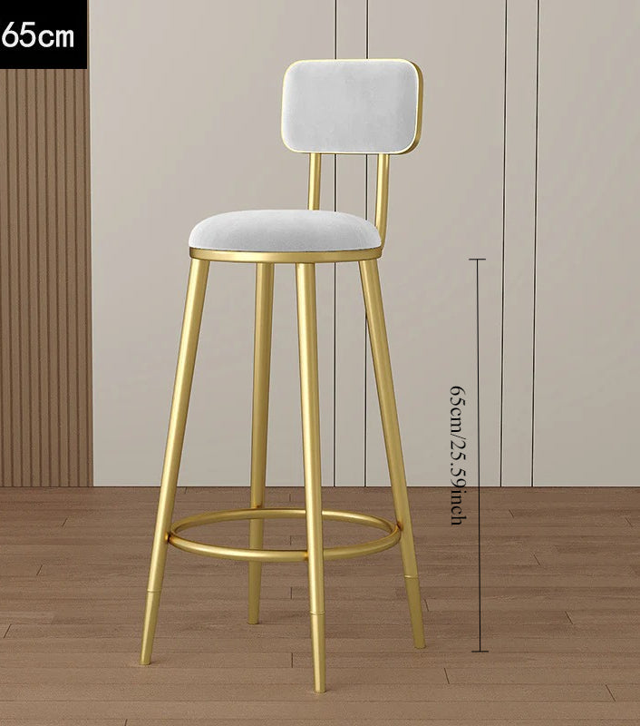 Home Bar Modern Stool Simple Tall Bar Nordic Wine Bar Chair Chair Gold Light Luxury Height Wrought Iron Back Chair