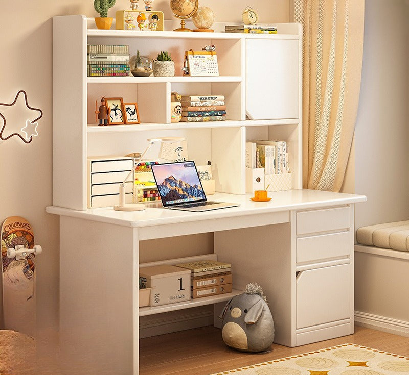 Desk bookshelf integrated computer desk desktop home student study desk and chair combination simple bedroom office writing desk