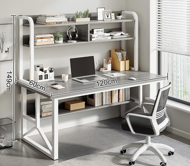 Computer desk Desktop desk Bookshelf Integrated table Simple bedroom Female student Home study writing desk Desk