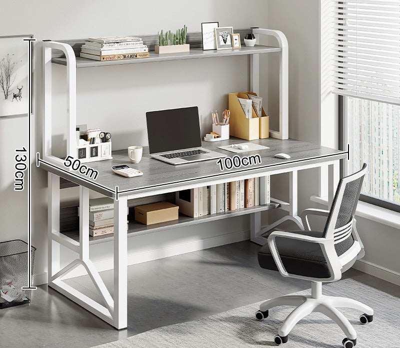 Computer desk Desktop desk Bookshelf Integrated table Simple bedroom Female student Home study writing desk Desk