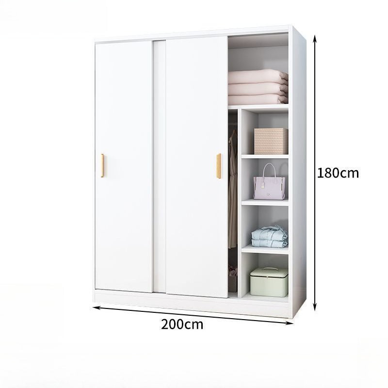 Wardrobe Home Bedroom Simple Wardrobe Strong and Durable Rental Room Clothes Cabinet Small Unit Children's Cabinet Wardrobe