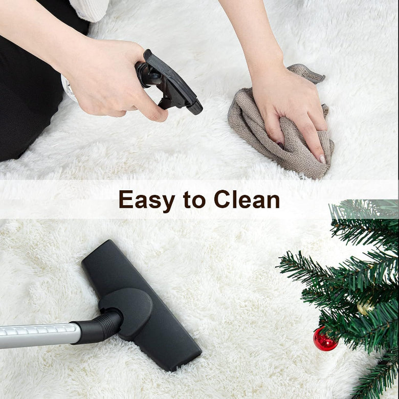 Bedroom carpet thickened, creamy wind girl bedside blanket plush dirt-resistant ins wind large area full room carpet