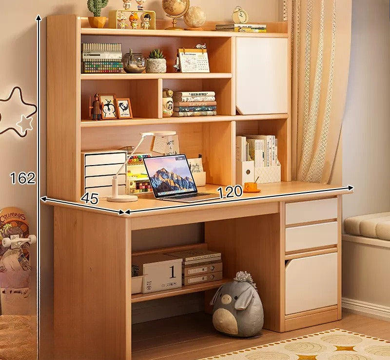 Desk bookshelf integrated computer desk desktop home student study desk and chair combination simple bedroom office writing desk