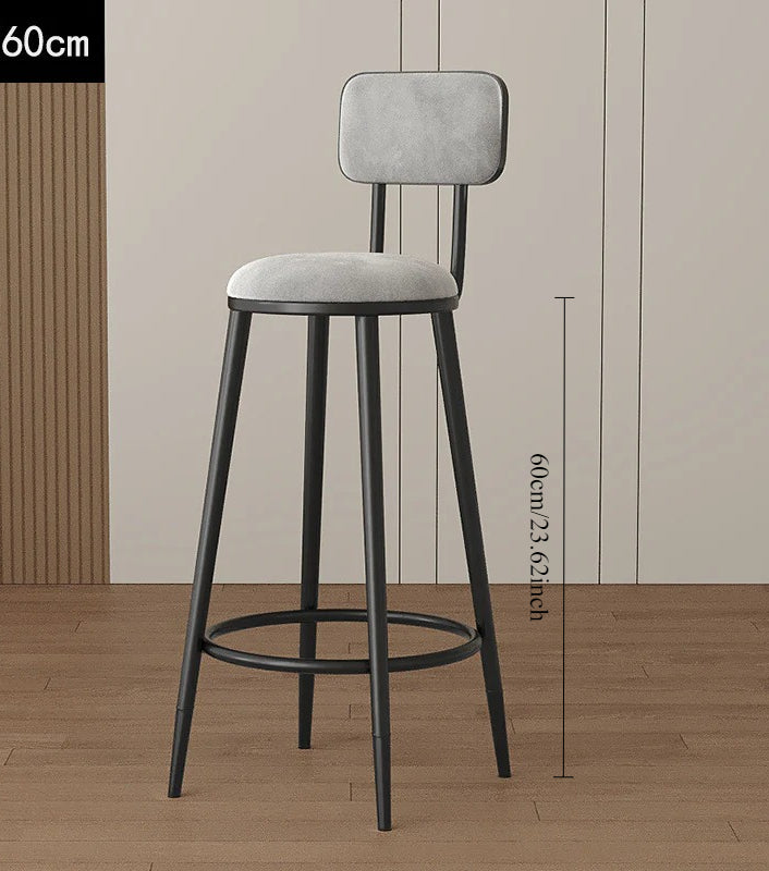 Home Bar Modern Stool Simple Tall Bar Nordic Wine Bar Chair Chair Gold Light Luxury Height Wrought Iron Back Chair