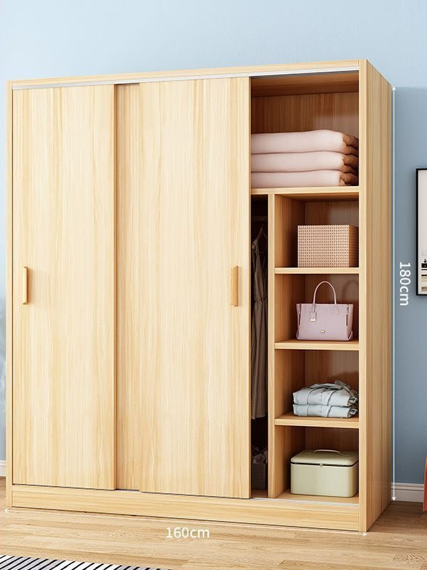 Wardrobe Home Bedroom Simple Wardrobe Strong and Durable Rental Room Clothes Cabinet Small Unit Children's Cabinet Wardrobe