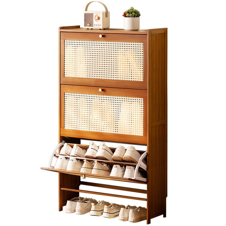 Door shoe cabinet High vertical entry cabinet Integrated household entrance cabinet Narrow cabinet for corridor outside the door Ultra-thin shoe rack