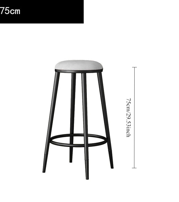 Home Bar Modern Stool Simple Tall Bar Nordic Wine Bar Chair Chair Gold Light Luxury Height Wrought Iron Back Chair