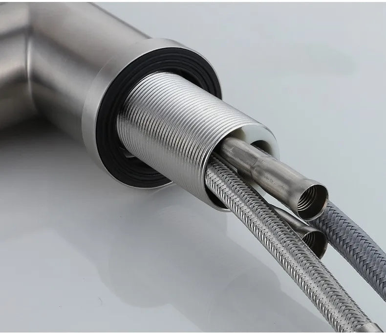 Hot Sales Single Handle Pull Out Kitchen Sink Stainless Steel Faucet