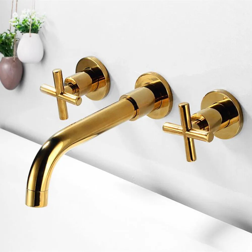 Factory Customized High-end Various Colors Embedded Double Basin Faucet