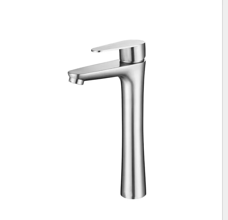 Wholesale Ss Steel Wash Tap Bathroom Single Handle Face Basin Faucet
