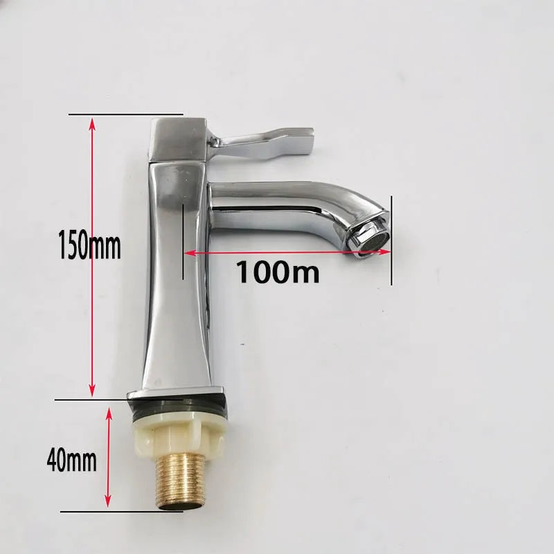 Wholesale Zinc-alloy Wash Tap Bathroom Single Handle Face Basin Faucet