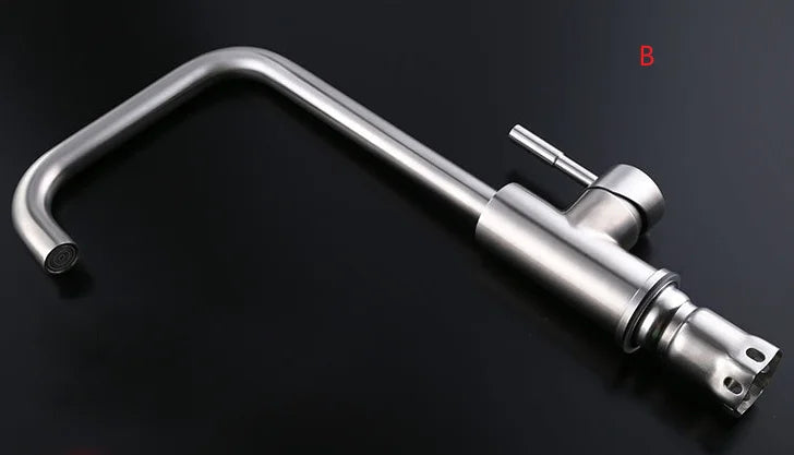 Western Style Watermark Long Spout Kitchen Sink Water Tap Heating Basin Faucet