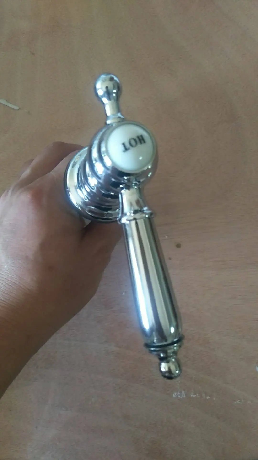 Wholesale Brass Three Holes Tap for Ceramic Bidet Bathroom Single Two Handles Hot&cold  Bidet Faucet