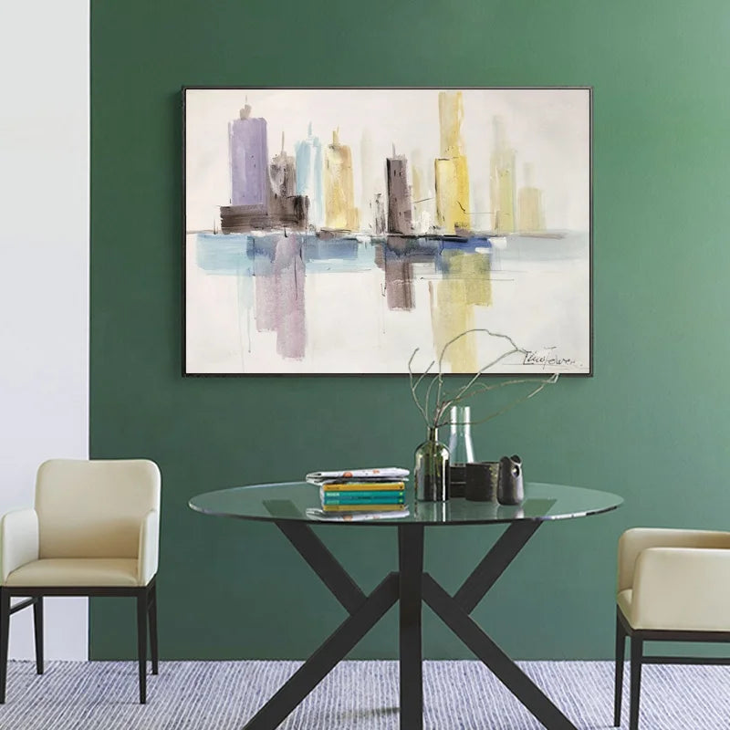 Landscape Wall Art Hand Painted Canvas Work Living Room Wall Decoration Oil  Painting Canvas Wall Art Painting