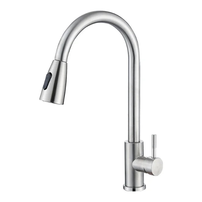 Factory Direct Sale 304 Stainless Steel Hot and Cold Sink Faucet Kitchen Faucet