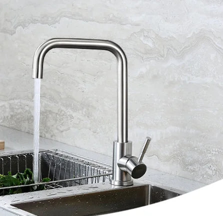 Western Style Watermark Long Spout Kitchen Sink Water Tap Heating Basin Faucet