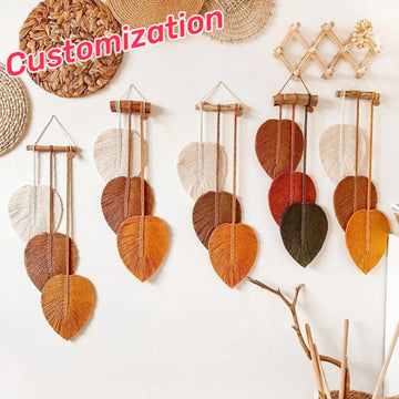 Leaf 100% Handmade Macrame Home Décor Decorative Tapestry Hanging Wall Art Wall Decor for Home Wall Living Room