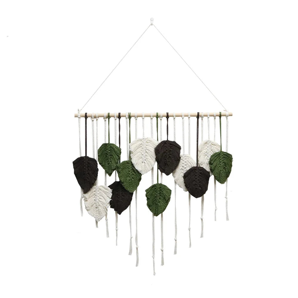 Wholesale Cotton Leaf Macrame Décor Art Wall Hanging Designs Tapestries Home Decoration Tapestry Wall Decor for Home Living Room