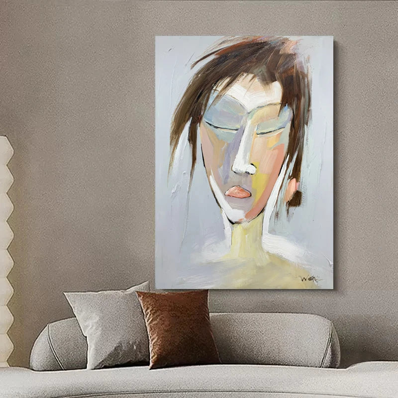 Hand Painted Abstract Oil Painting Modern Home Wall Art Hangings Canvas Paintings for Living Room