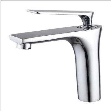 Wholesale Brass Hot and Cold Water Wash Tap Bathroom Single Handle Face Basin Faucet