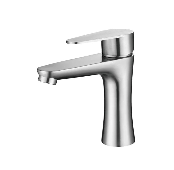 Wholesale Ss Steel Wash Tap Bathroom Single Handle Face Basin Faucet