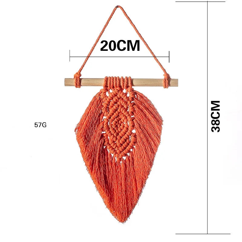 New Design Handmade Leaf Macrame Home Décor Decorative Hanging Wall Art Wall Decorations Wall Decor for Home Luxury Living Room