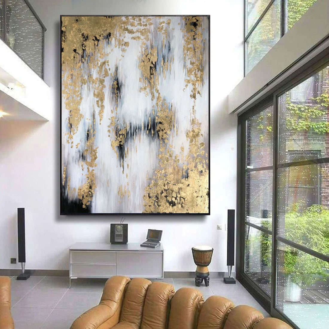 3d Colour 2 Piece Decoration Big Room Minimalist Home Decor  Fabric Canvas Frame Silk Handmade Oil Painting