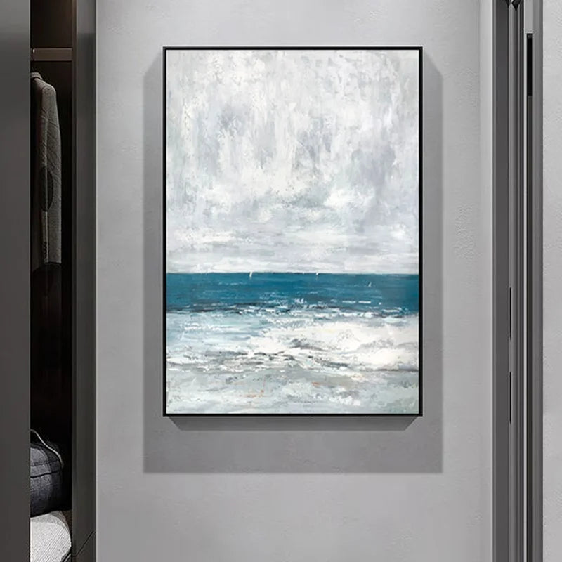 Hand Painted Modern Wall Decoration Seascape Paintings Landscape Painting Art on Canvas Other Wall Art for Living Room