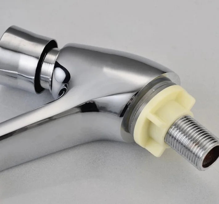 Wash Bathroom Accessories Time Delay Tap Copper Wash Basin Faucet