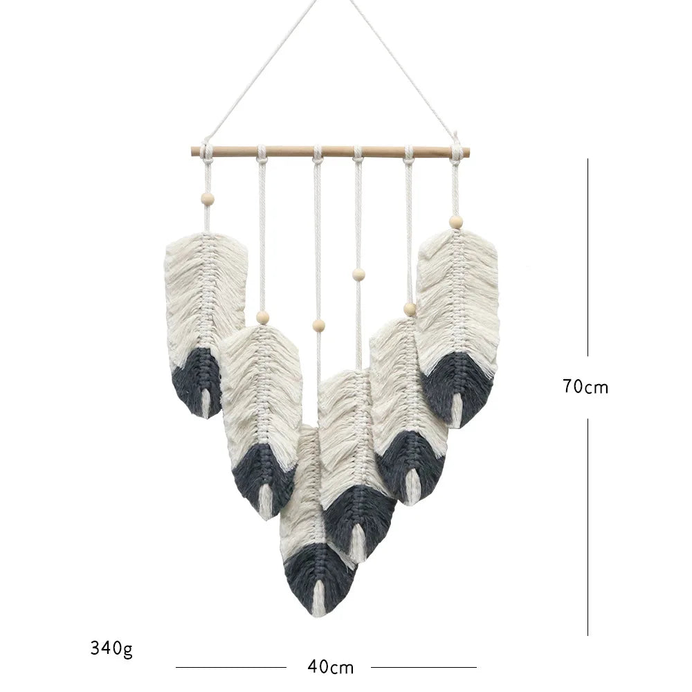 High Quality DIY Leaf Macrame Home Décor Decorative Hanging Wall Art Wall Decorations Wall Decor for Home Luxury Living Room
