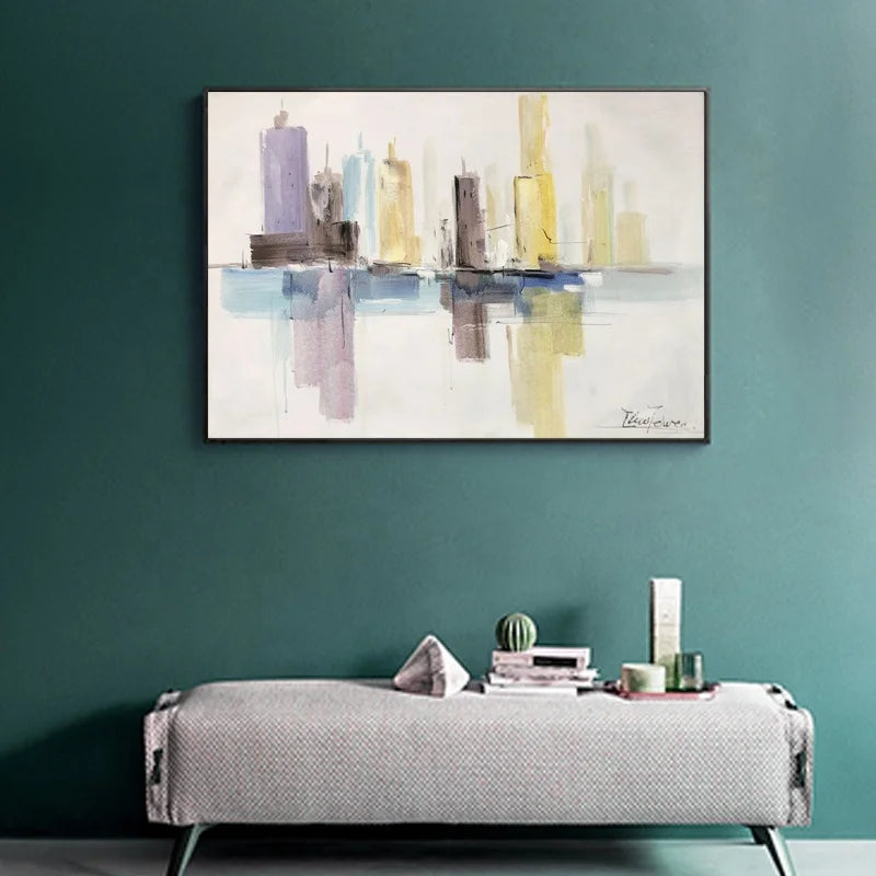 Landscape Wall Art Hand Painted Canvas Work Living Room Wall Decoration Oil  Painting Canvas Wall Art Painting