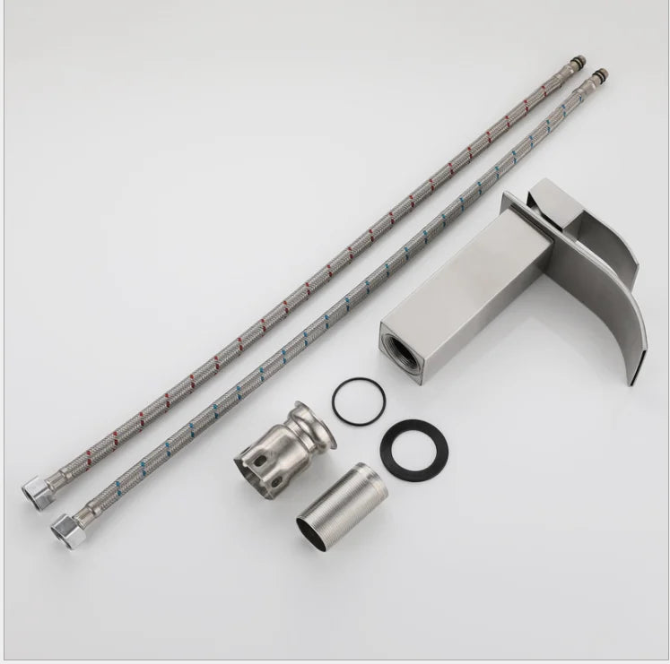 Wholesale Ss Steel Hot and Cold Water Wash Tap Bathroom Single Handle Face Basin Faucet