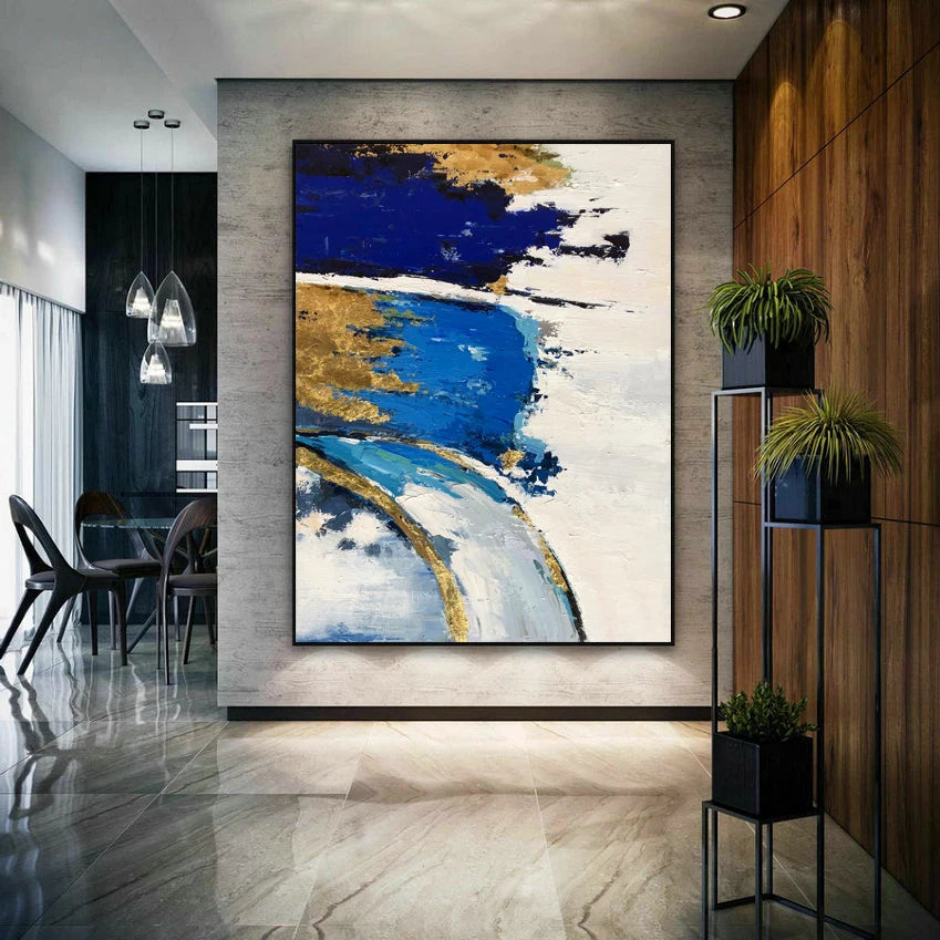 Modern Black and White Paintings Art Abstract Handmade Oil Painting on Canvas Paintings Wall Art for Pictures Living Room