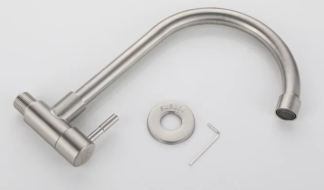 Sanitary Ware Stainless Steel in Wall Kitchen Sink Cold Water Faucet Vegetable Basin Tap