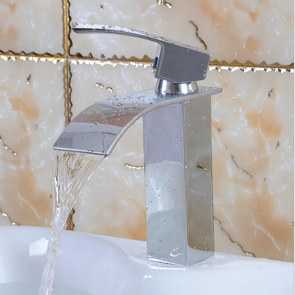 Best Seller Silver Hot and Cold Bathroom Faucet Wash Basin Mixer