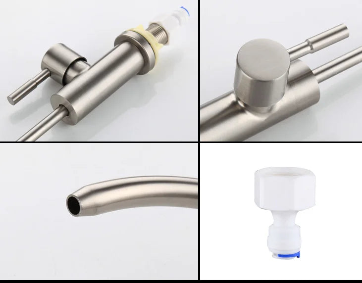 Classical Style  Stainless Steel Faucet Water Mixer Tap Hot and Cold Water Faucet for Kitchen Sink