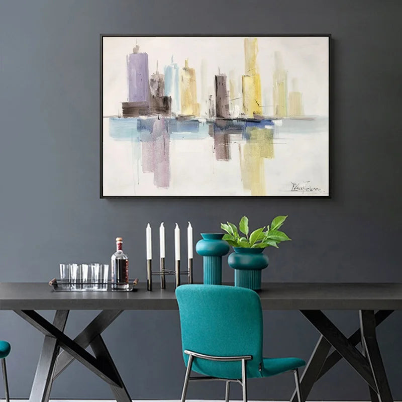 Landscape Wall Art Hand Painted Canvas Work Living Room Wall Decoration Oil  Painting Canvas Wall Art Painting