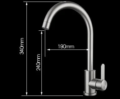 China's Popular 304 Stainless Steel Kitchen Sink Faucet