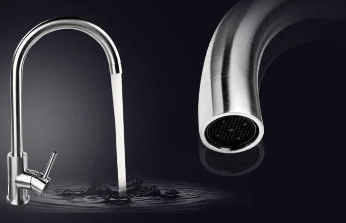 Western Style Watermark Long Spout Kitchen Sink Water Tap Heating Basin Faucet