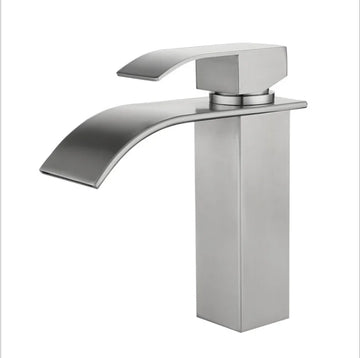 Wholesale Ss Steel Hot and Cold Water Wash Tap Bathroom Single Handle Face Basin Faucet