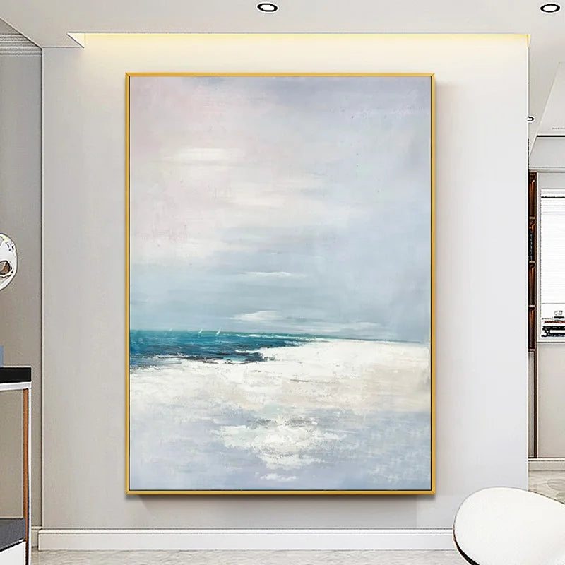 Hand Painted Modern Wall Decoration Seascape Paintings Landscape Painting Art on Canvas Other Wall Art for Living Room