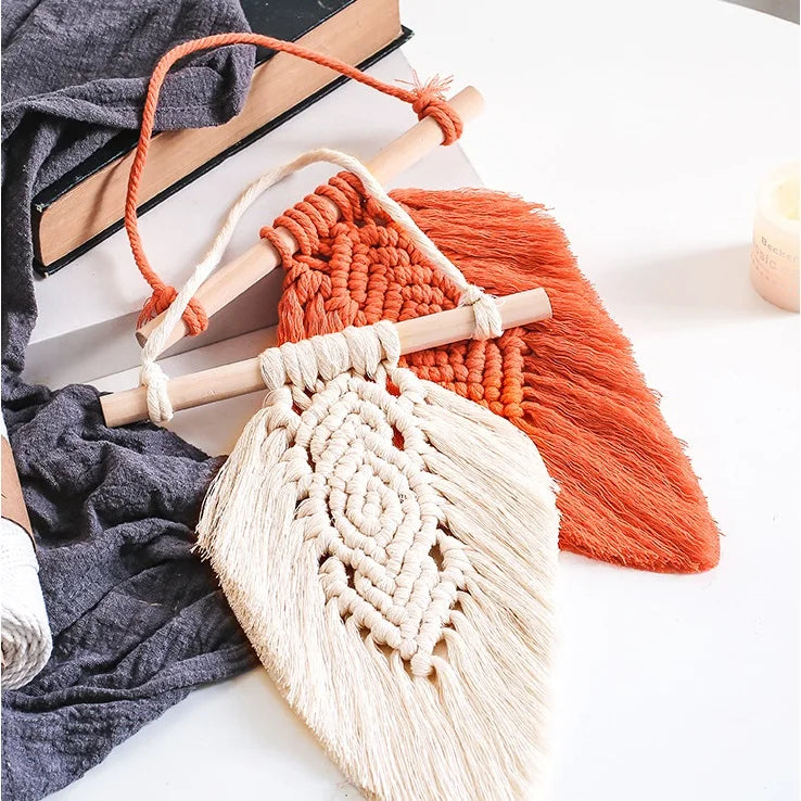 New Design Handmade Leaf Macrame Home Décor Decorative Hanging Wall Art Wall Decorations Wall Decor for Home Luxury Living Room