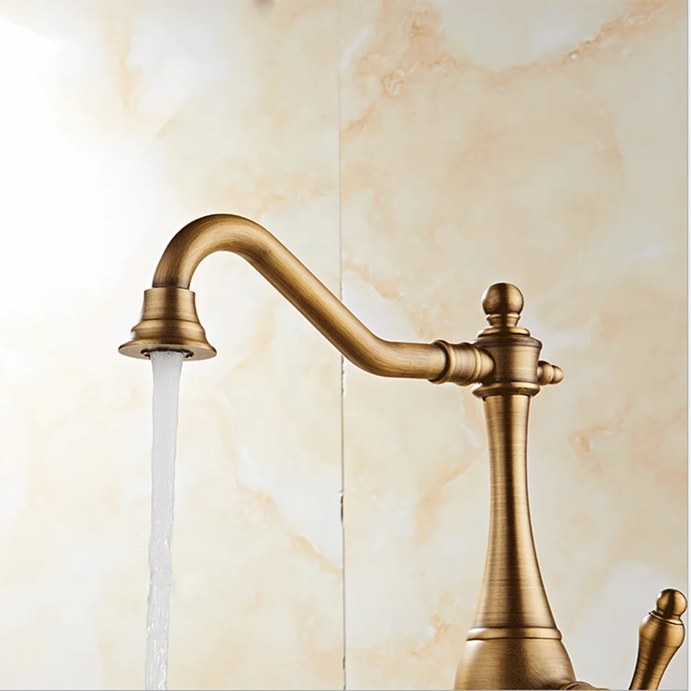Factory Direct Supply Cheap Brass Antique Kitchen Swan Neck Taps Faucet